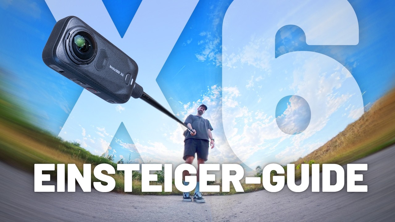 YouTube post by @SimonMarkhof for Dehancer. Caption reads: Insta360 X6 FULLY explained! All settings, modes,....