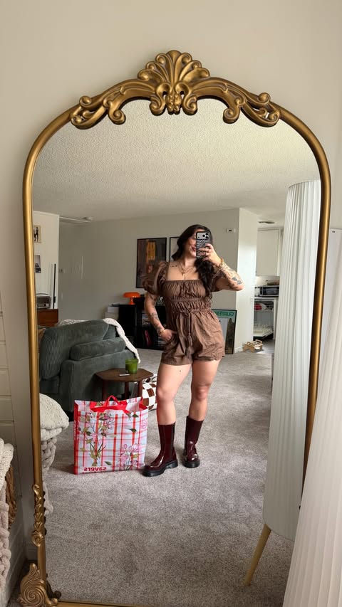 Instagram post by @charliandrea for Savers. Caption reads: What I thrifted from @Savers_thrift and how I....