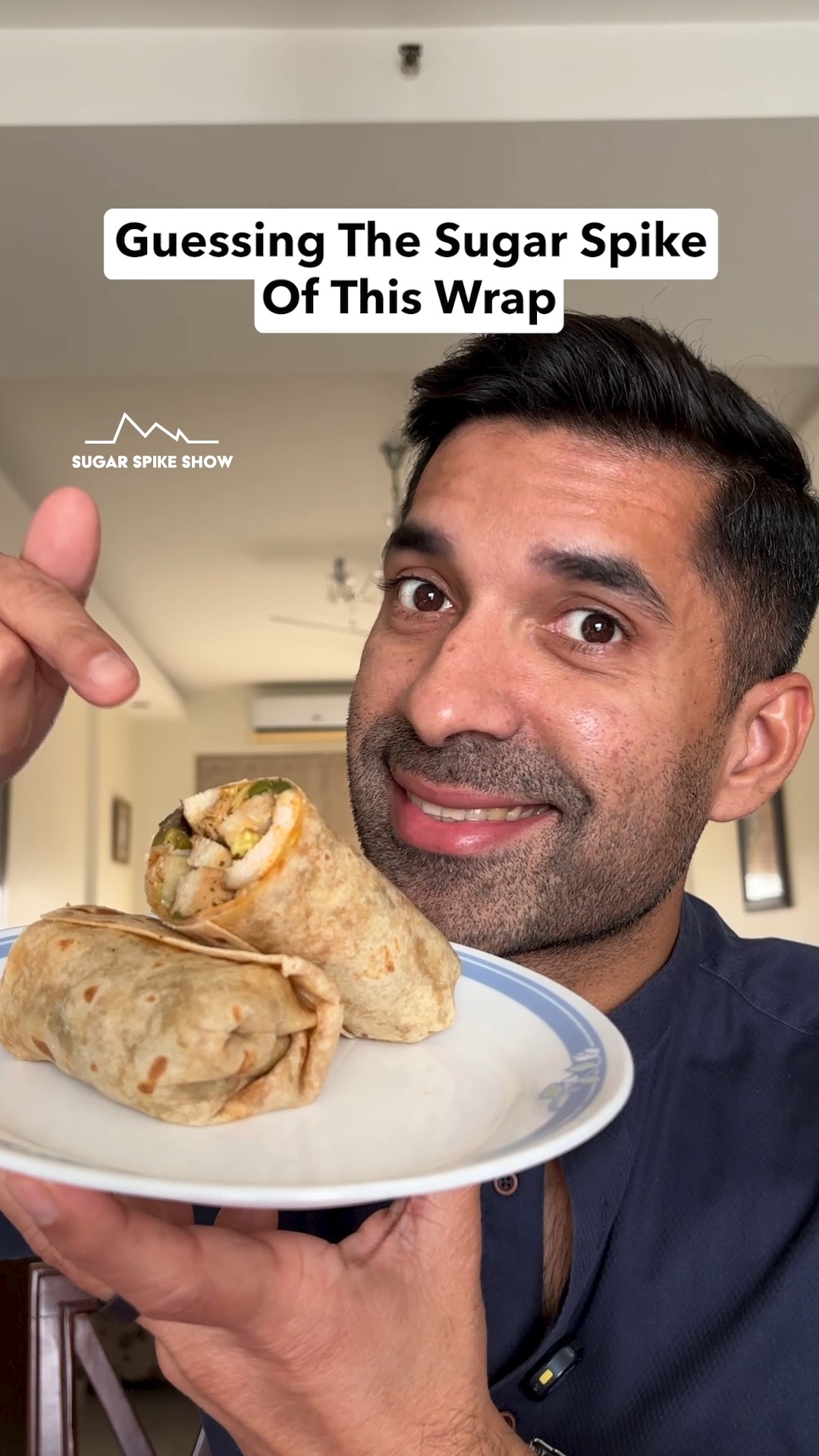 Instagram post by @rohansehgalofficial for Zomato. Caption reads: EP345: Can I guess the sugar spike of this....