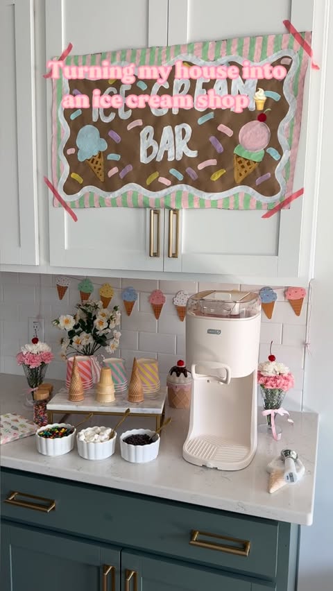 Instagram post by @karinaalyza for Dash. Caption reads: Soft serve at home? Say less!😍🍦 @bydash just....