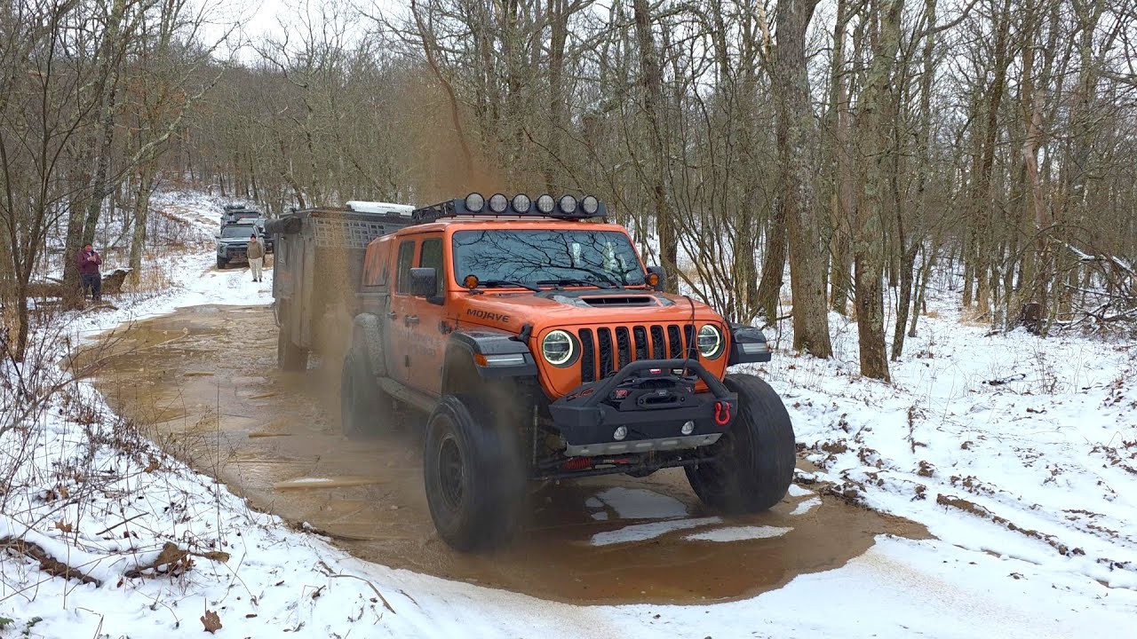 YouTube post by @CoddiwompleOverland for – ICECOFREEZER. Caption reads: Winter Overlanding along the Virginia Adventure....