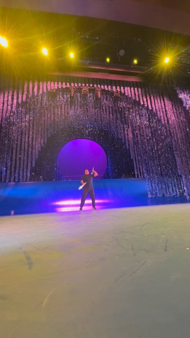 Instagram post by @backstage_cirque for Cirque du Soleil. Caption reads: Getting ready! Our premier in west palm beach is....