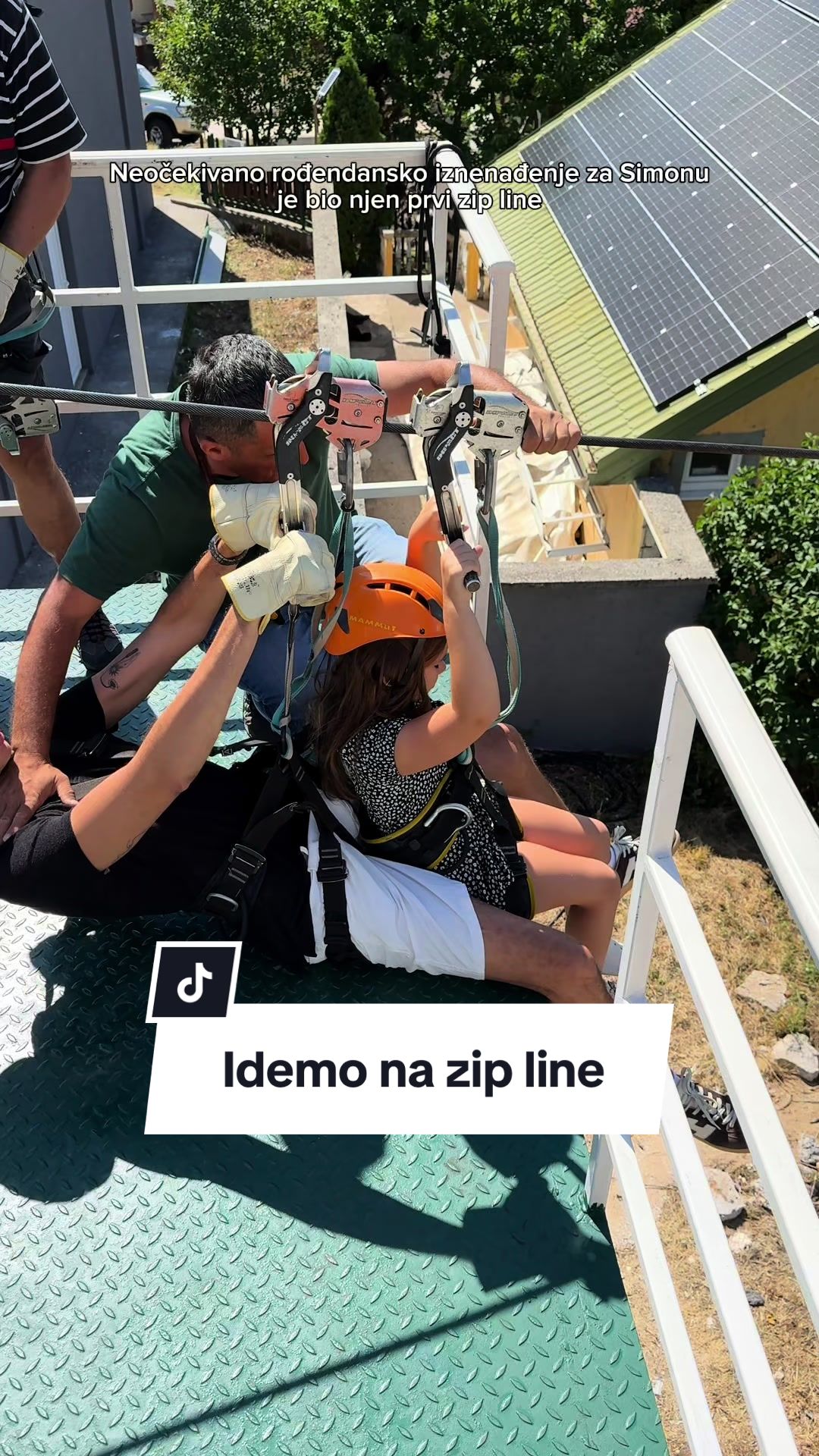 TikTok post by @aleksatodorovicev for Nuii Icecream. Caption reads: Moram da vam priznam, bio sam na mnogo zip line....