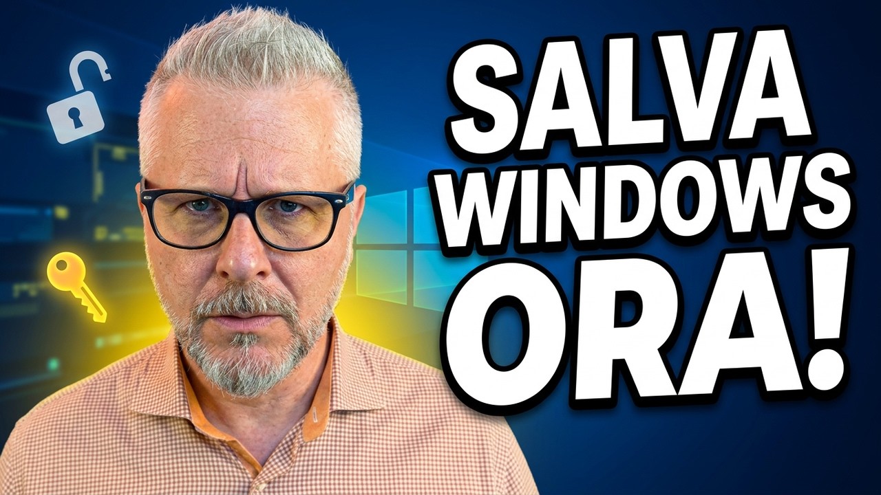 YouTube post by @gentiluomodigitale for NordPass. Caption reads: YellowKey: Windows is in danger! Do this before....