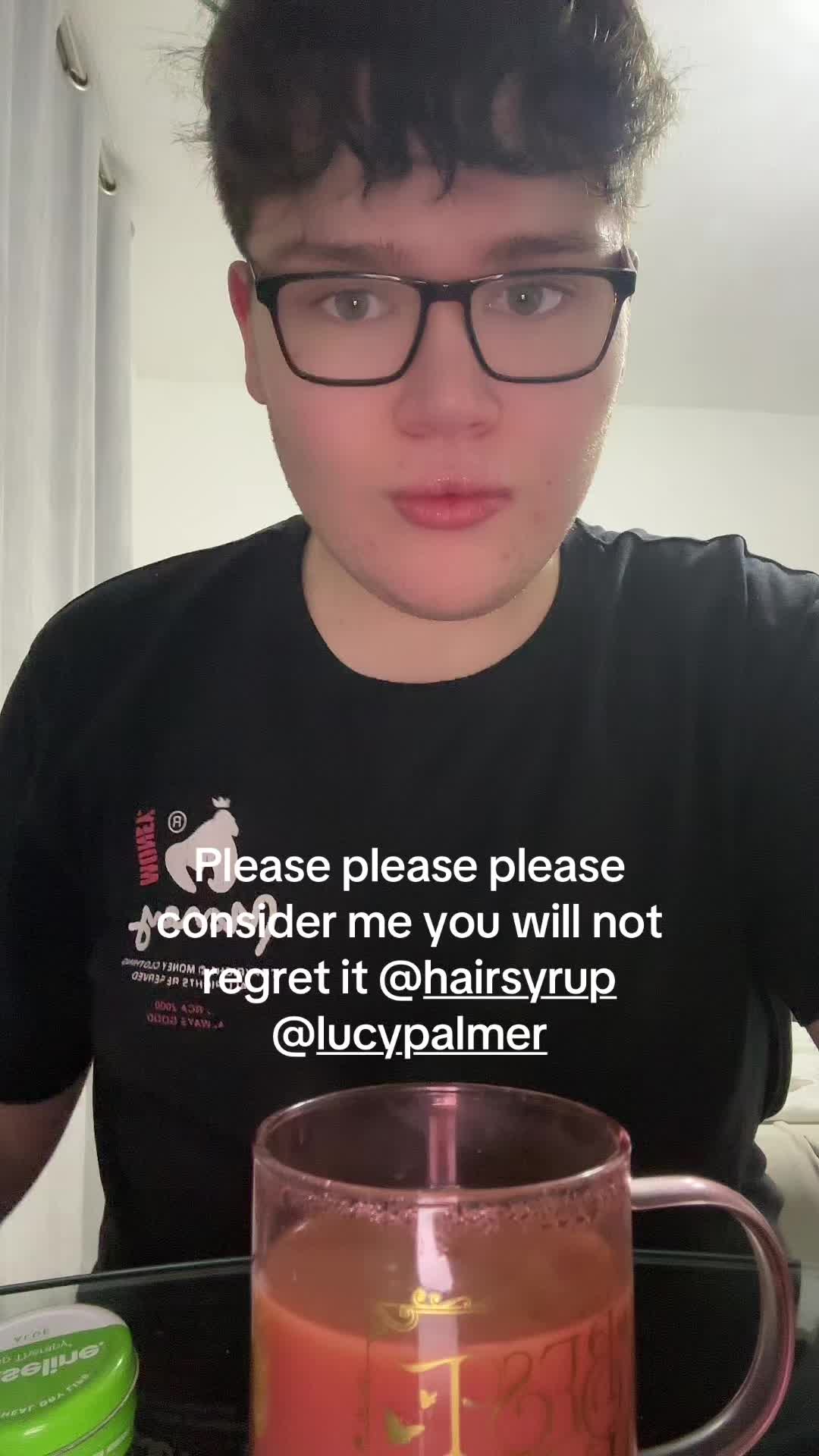 TikTok post by @dylan.pavey06 for Hair Syrup. Caption reads: YOU WILL NOT REGRET IT I SWEAR!!!! @hairsyrup....