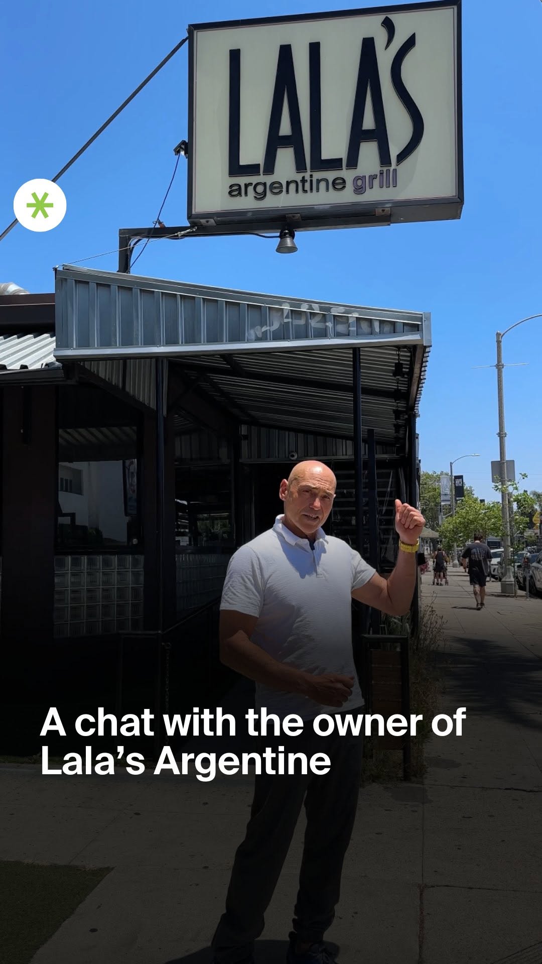 Instagram post by @secret.losangeles for Postmates. Caption reads: We sat down with Lala’s Argentine co-owner,....