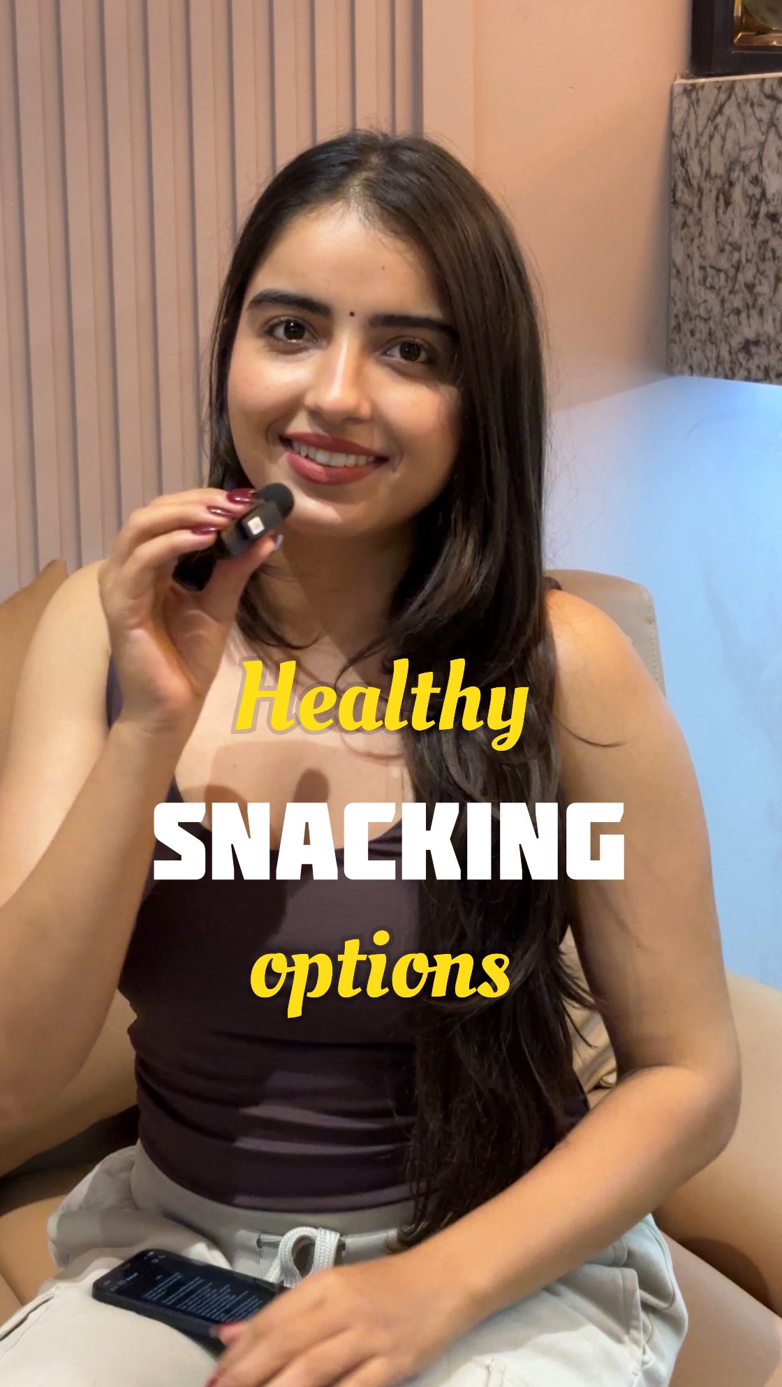 Instagram post by @the_kaurprabh for Farmley. Caption reads: My blinkit order whenever snack cravings hit 🤍....