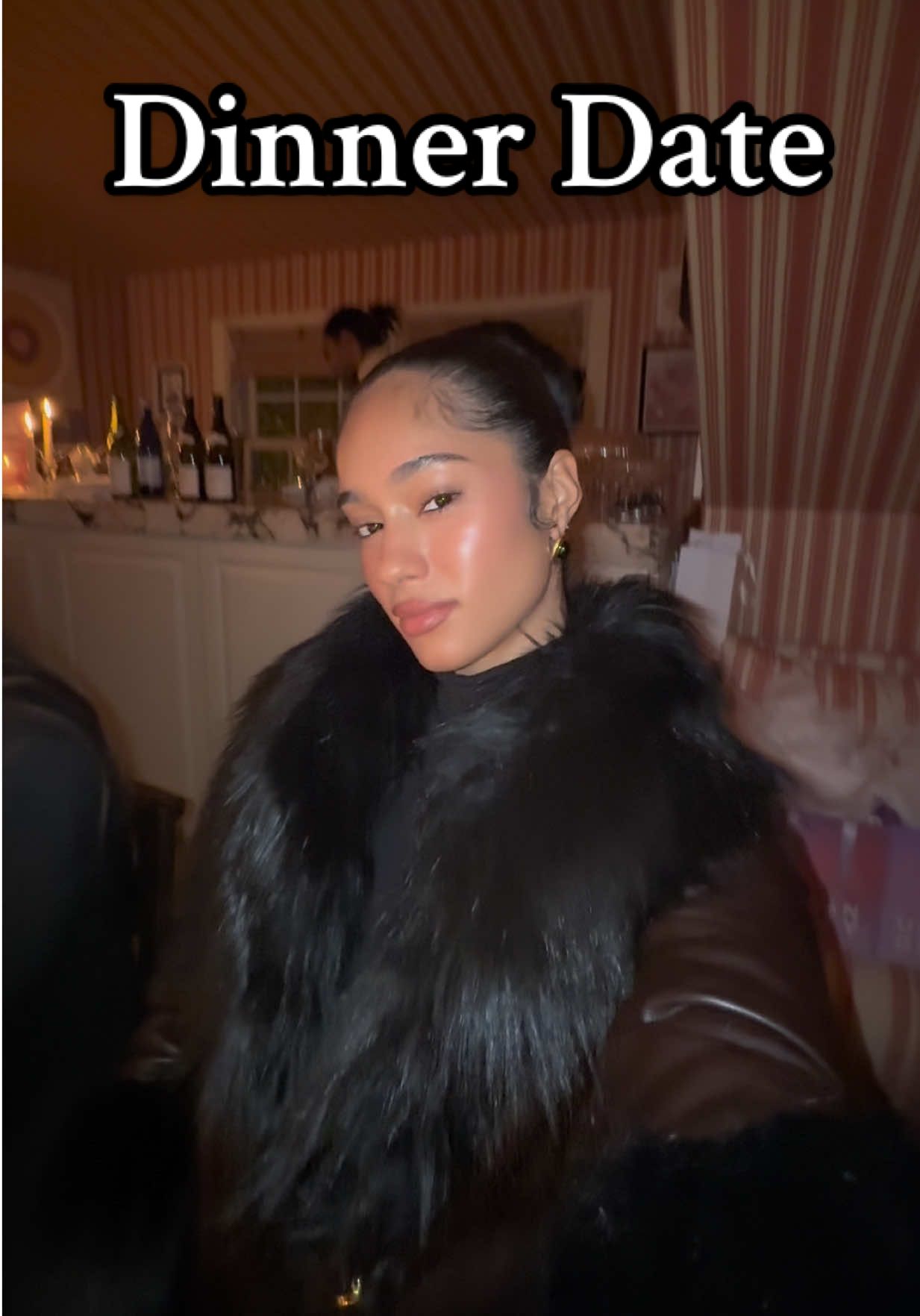 TikTok post by @lalatheislandgal for Urban Decay. Caption reads: When @Urban Decay Cosmetics asks you on a dinner....