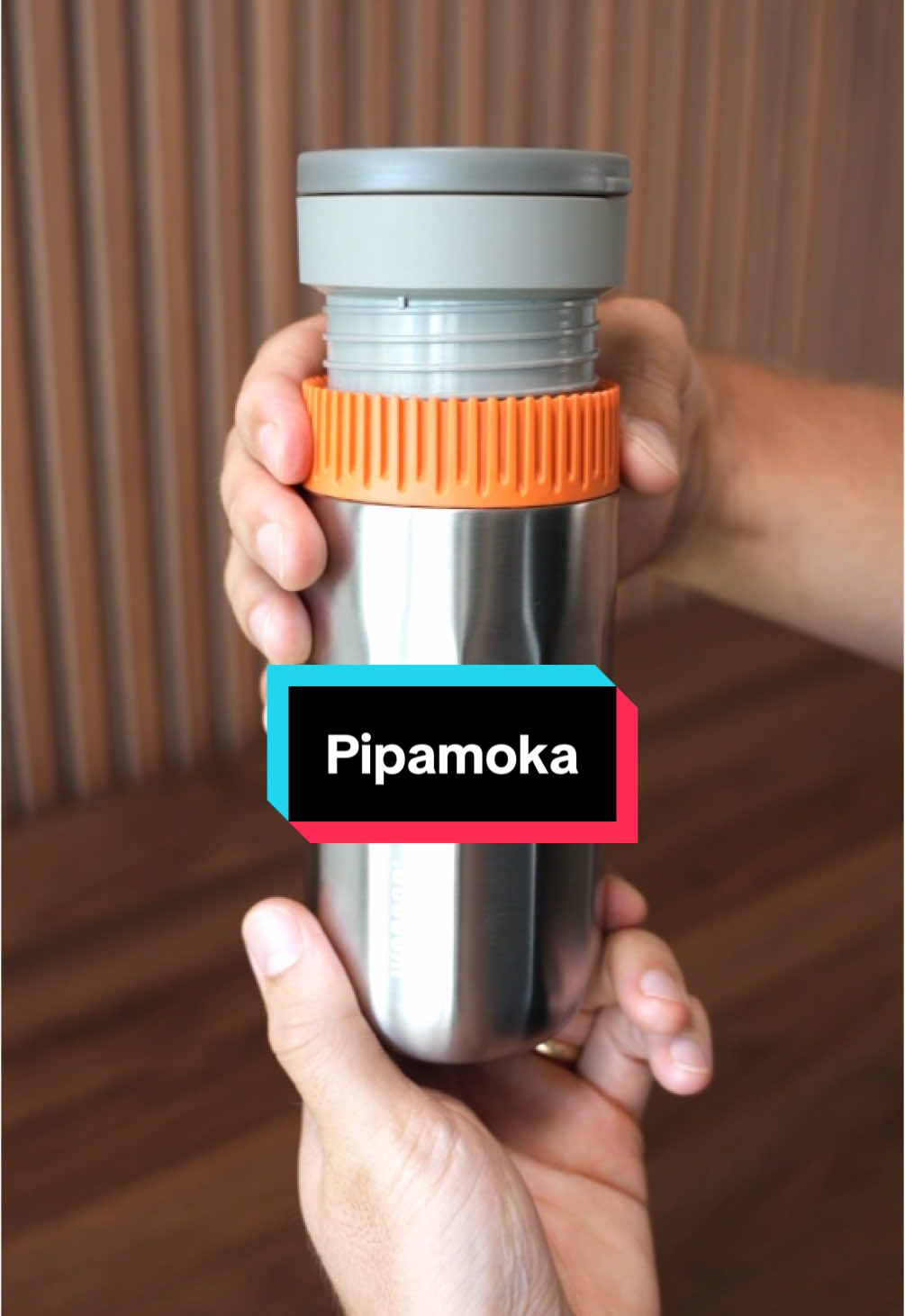 TikTok post by @tannercolson for Wacaco. Caption reads: Coffee with the Pipamoka #wacacopartner @Wacaco....