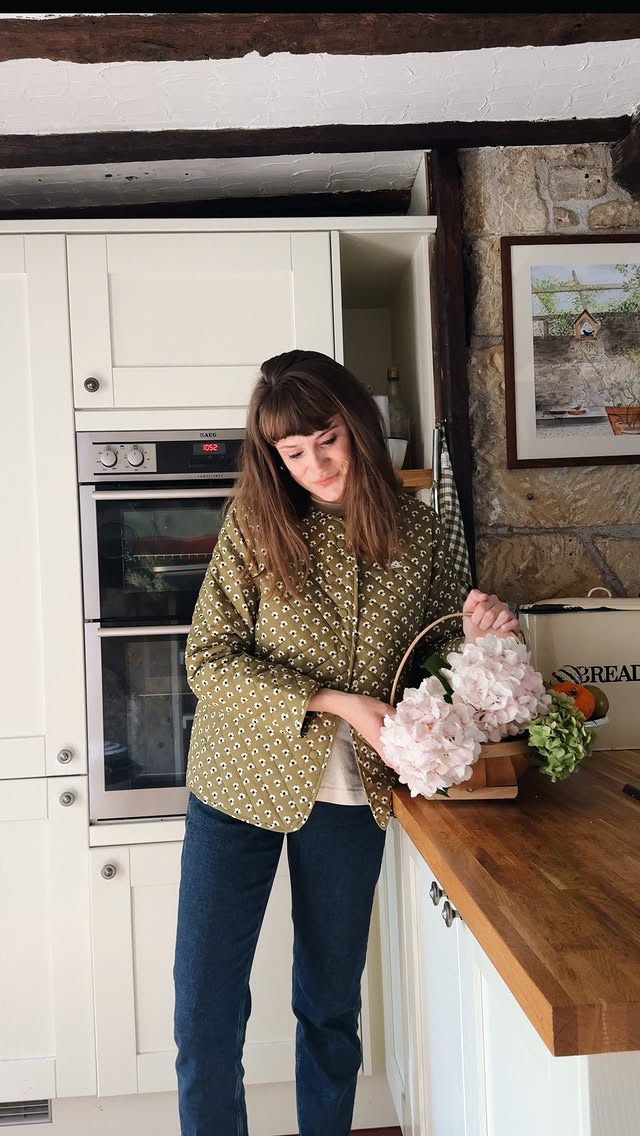 Instagram post by @rosieatthecottage for Orla Kiely. Caption reads: [...] gorgeous new collection from Regatta X Orla....