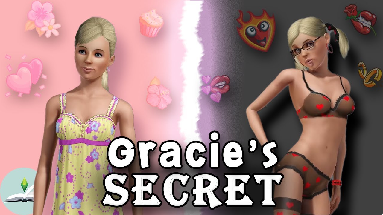 YouTube post by @TheSimsLore for TokyoTreat. Caption reads: She Looked Innocent… Until You Saw Her Bedroom 😳....