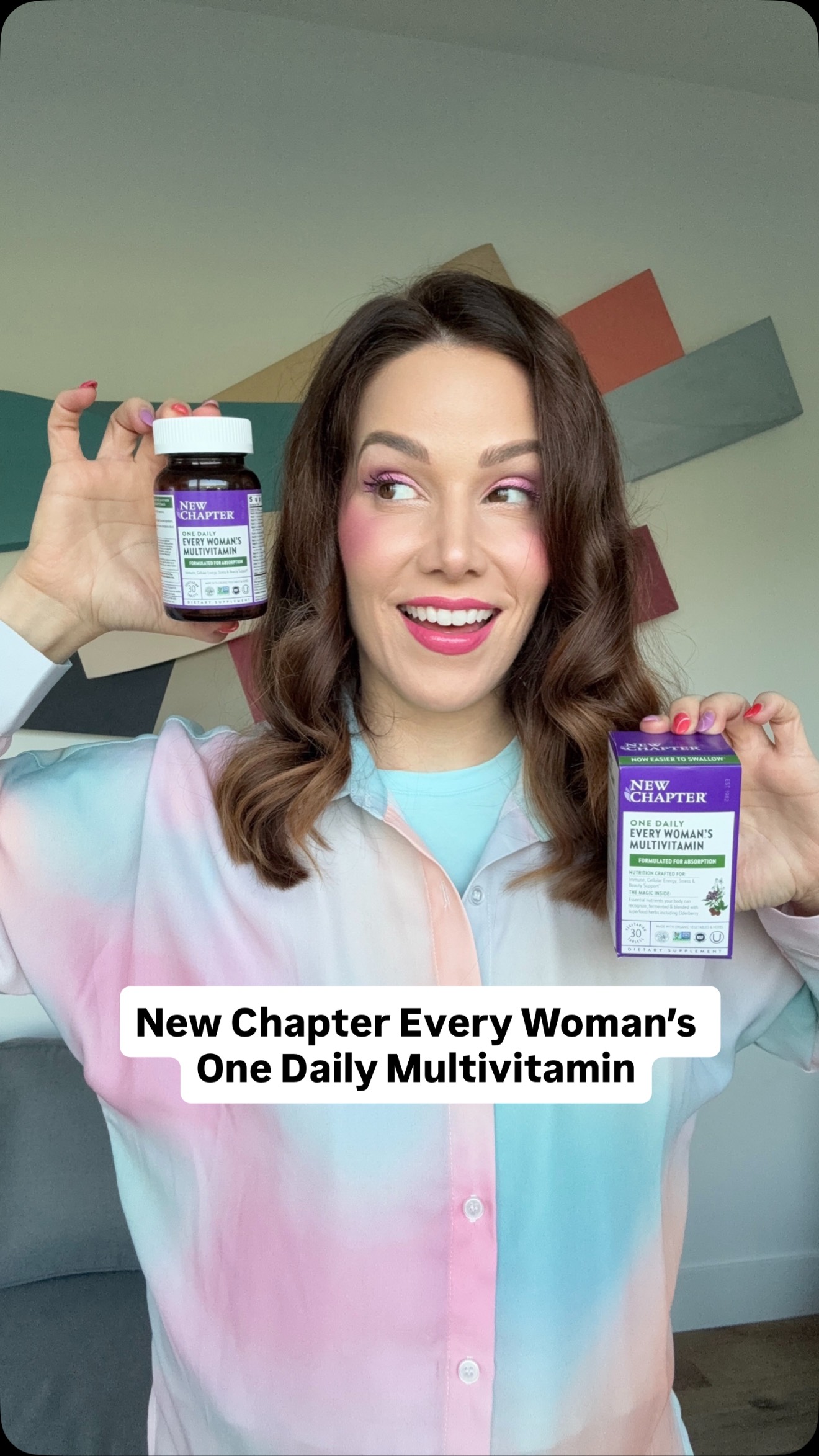 Instagram post by @stuartbrazell for newchapter. Caption reads: #ad 🤫 My secret to feeling 💯 every. single. day?....