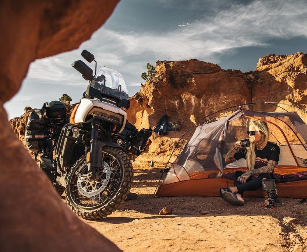 Instagram post by @kalenthorien for Jetboil. Caption reads: “The desert is not dried up and empty as if it....