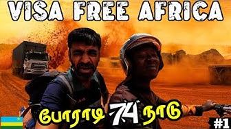 YouTube post by @BackpackerKumar for GT Holidays. Caption reads: 🇷🇼Entering Singapore of Africa Visa Free👍|....