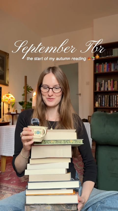 Instagram post by @loverofpages for Penguin Books. Caption reads: september (start of autumn) hopefuls! SO MANY....