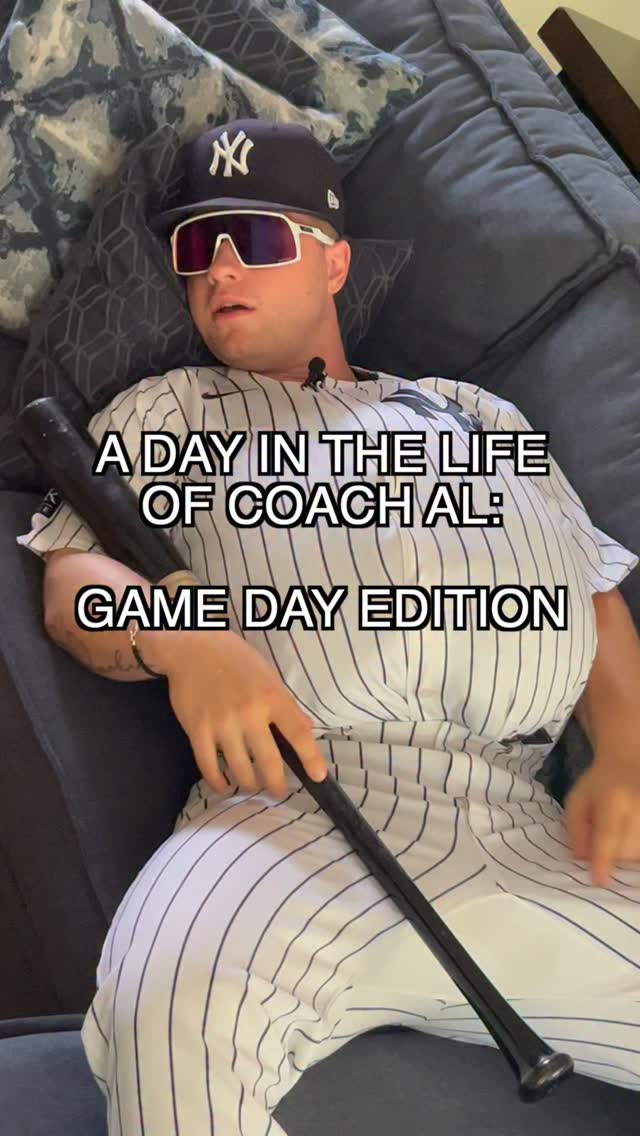 Instagram post by @nicky.cass for New York Yankees. Caption reads: Superstitious? Nah. Just....
