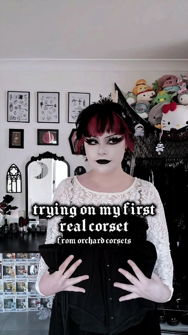 Instagram post by @deadinsidehoney for Orchard Corset. Caption reads: [...] for YEARS 🖤 thank you so much,....