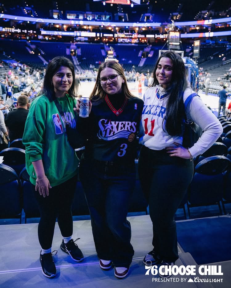 Instagram post by @sixers for Coors Light. Caption reads: choose chill with the 76ers 🍻 
 
“I’m from North....