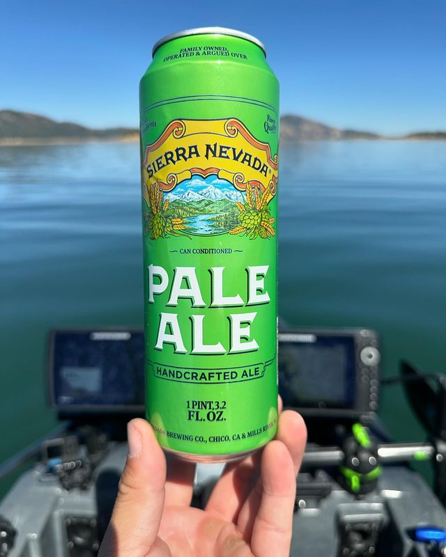 Instagram post by @gregblanchard17 for Sierra Nevada Brewing Co.. Caption reads: Beer, fishing and sleeping in my truck. 2 of those....