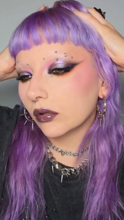 Instagram post by @nonaa_mua for INGLOT COSMETICS. Caption reads: Fun look to hit the club ✨️🪩 Wearing @fervooor....