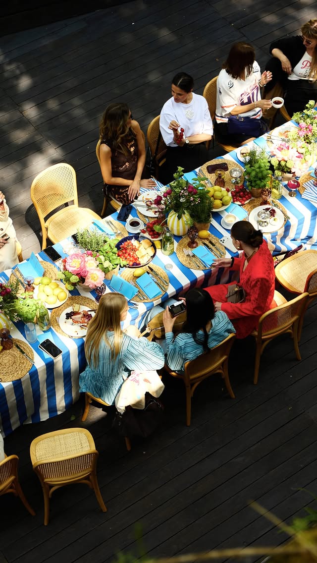 Instagram post by @antonina_krzykacz for PINKO. Caption reads: Italian summer brunch with the @pinkoofficial....