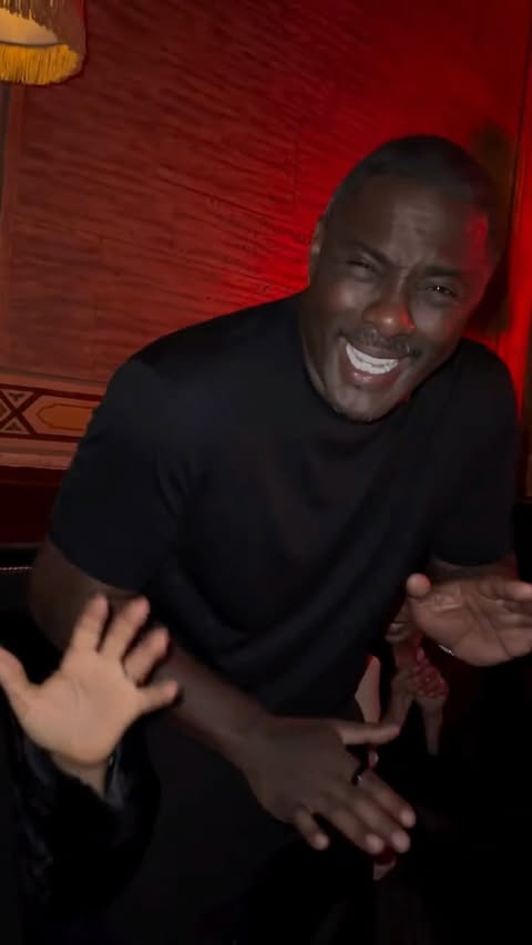 Instagram post by @mikaaameeks for Apple TV. Caption reads: [...] we’re just living in it 💫 @idriselba....