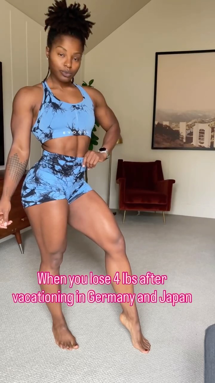 Instagram post by @vytamin_c for Evogen Nutrition. Caption reads: And just like that, I hit my goal weight for my....