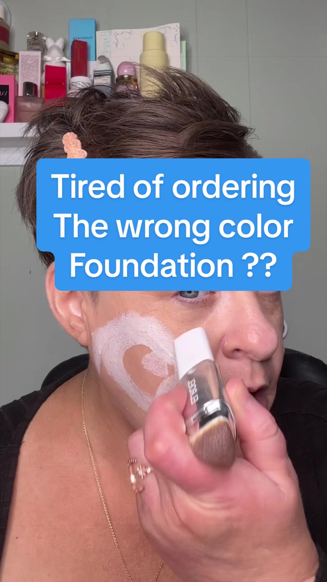 TikTok post by @hollysgratefulheart for ELROEL. Caption reads: [...] #koreanskincare #skincareinfusedmakeup....