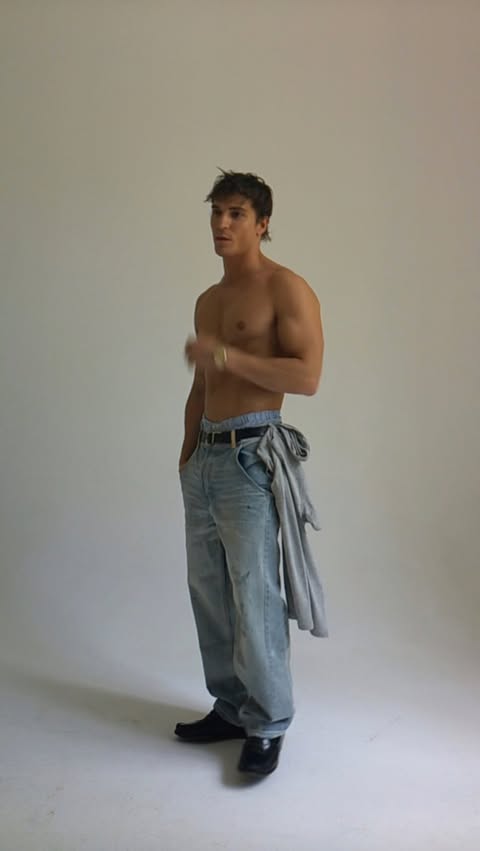 Instagram post by @andreafaccio for Pepe Jeans London. Caption reads: 3 pieces. Denim base @pepejeans Easy from the....