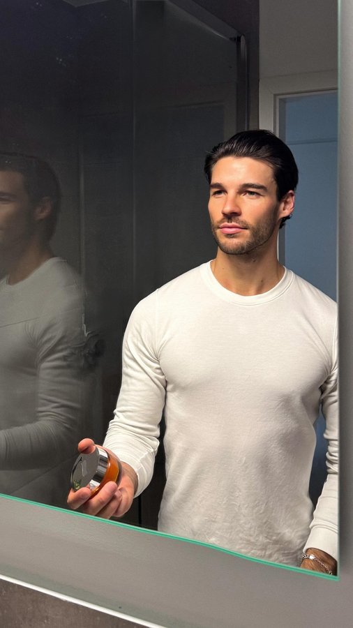 Instagram post by @philippgelter for BIOTHERM. Caption reads: Anzeige| Berlin mornings hit different.....