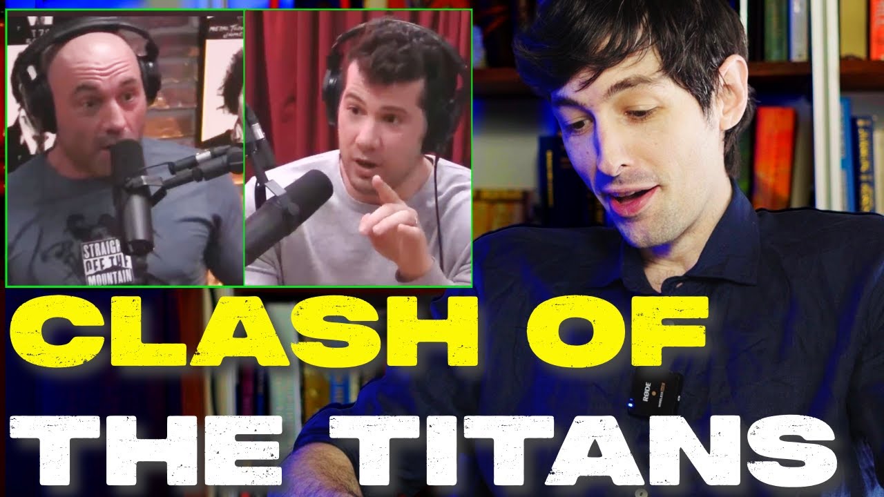 YouTube post by @SecretScholars for Crypto.com. Caption reads: Joe Rogan Challenges Steven Crowder in Face to....