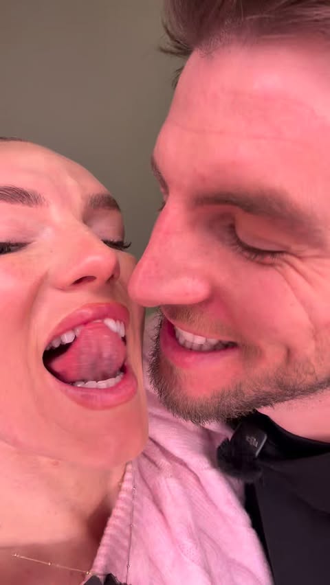 Instagram post by @kieranhdarby for Spotlight Oral Care. Caption reads: When you’re married it’s normal to brush each....