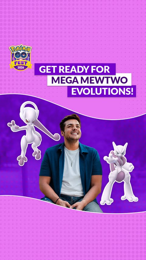 Instagram post by @ashishchanchlani for Pokémon GO. Caption reads: [...] Mega Mewtwo X and Mega Mewtwo Y with Pokémon....