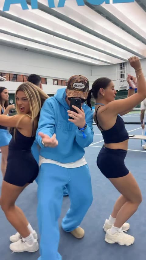 Instagram post by @chadbatchelder for Garage Clothing. Caption reads: Rebound Blue looked too good @garageclothing #ad.