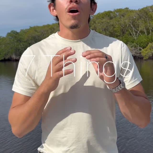 Instagram post by @abenz.fishing for Ekster. Caption reads: Here are 7 things I never go fishing without....