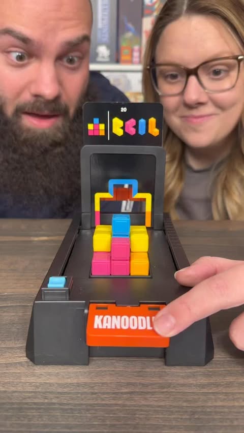 Instagram post by @games.4two for Educational Insights. Caption reads: Come Play Kanoodle Shape Escape with Us!....