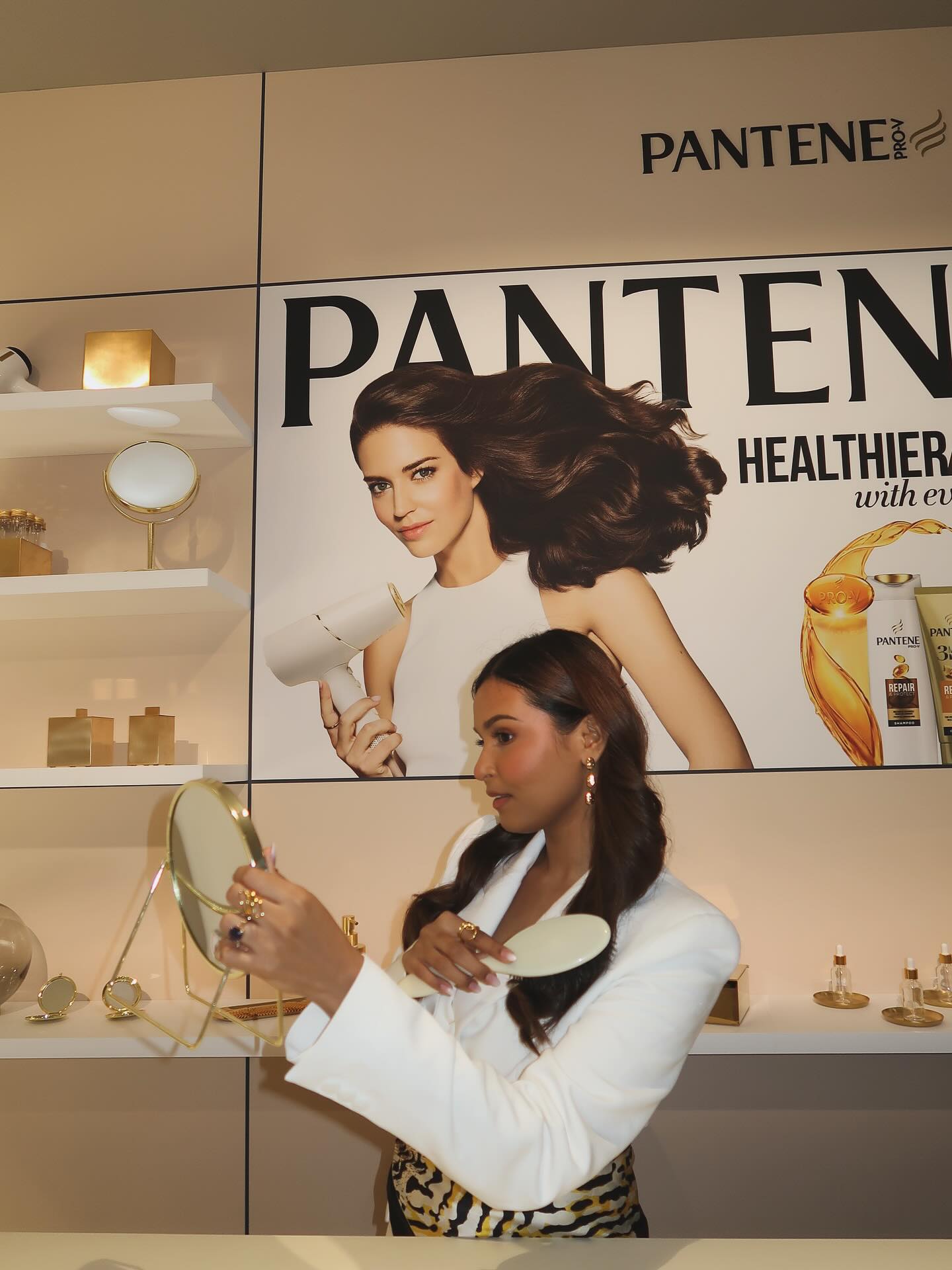 Instagram post by @mridul_sharmaa for Pantene. Caption reads: Two unforgettable days. One grateful heart.....