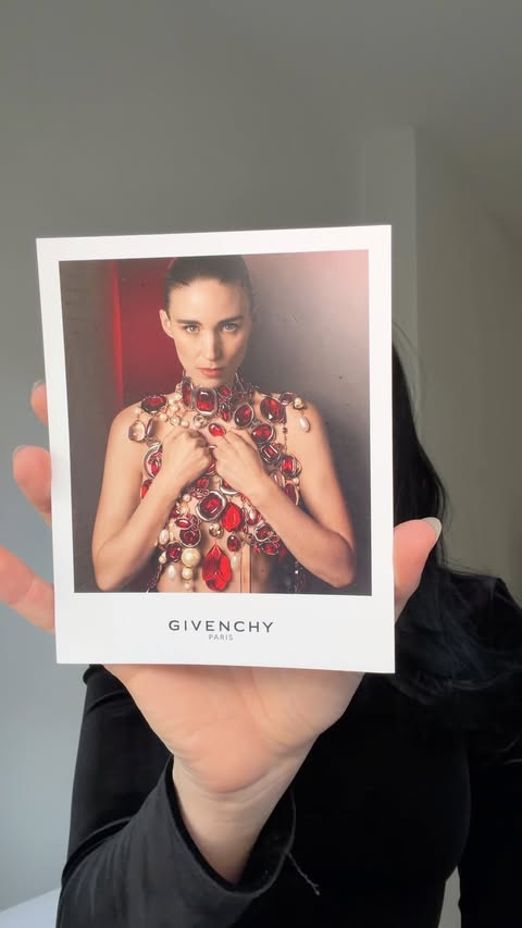 Instagram post by @vanessalealia for Givenchy Beauty. Caption reads: [...] 🖤 the new L’Interdit Elixir by....