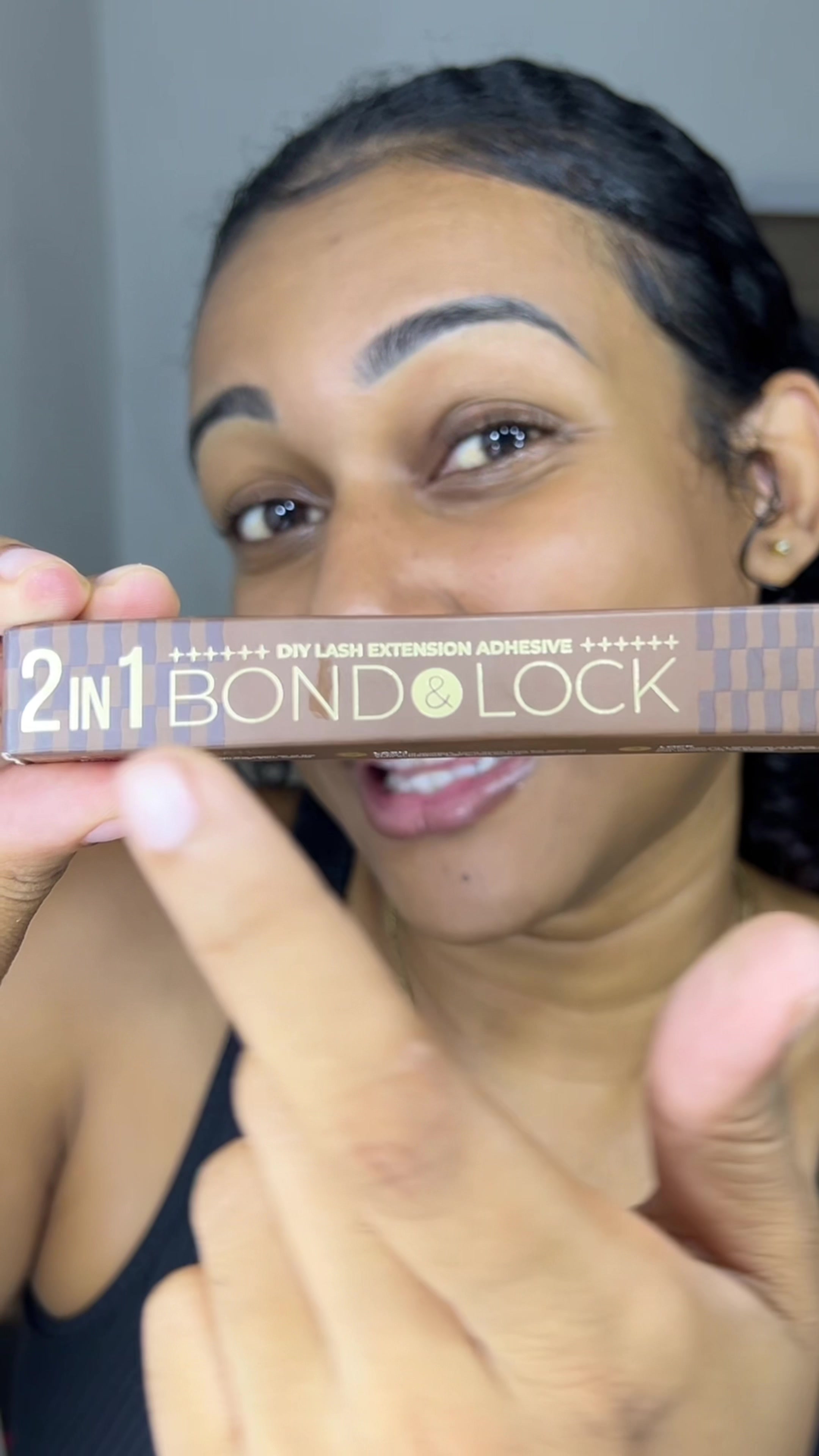 TikTok post by @ralomani.official for Lashview. Caption reads: The 2 in 1 Bond & lock by @lashview will put you....