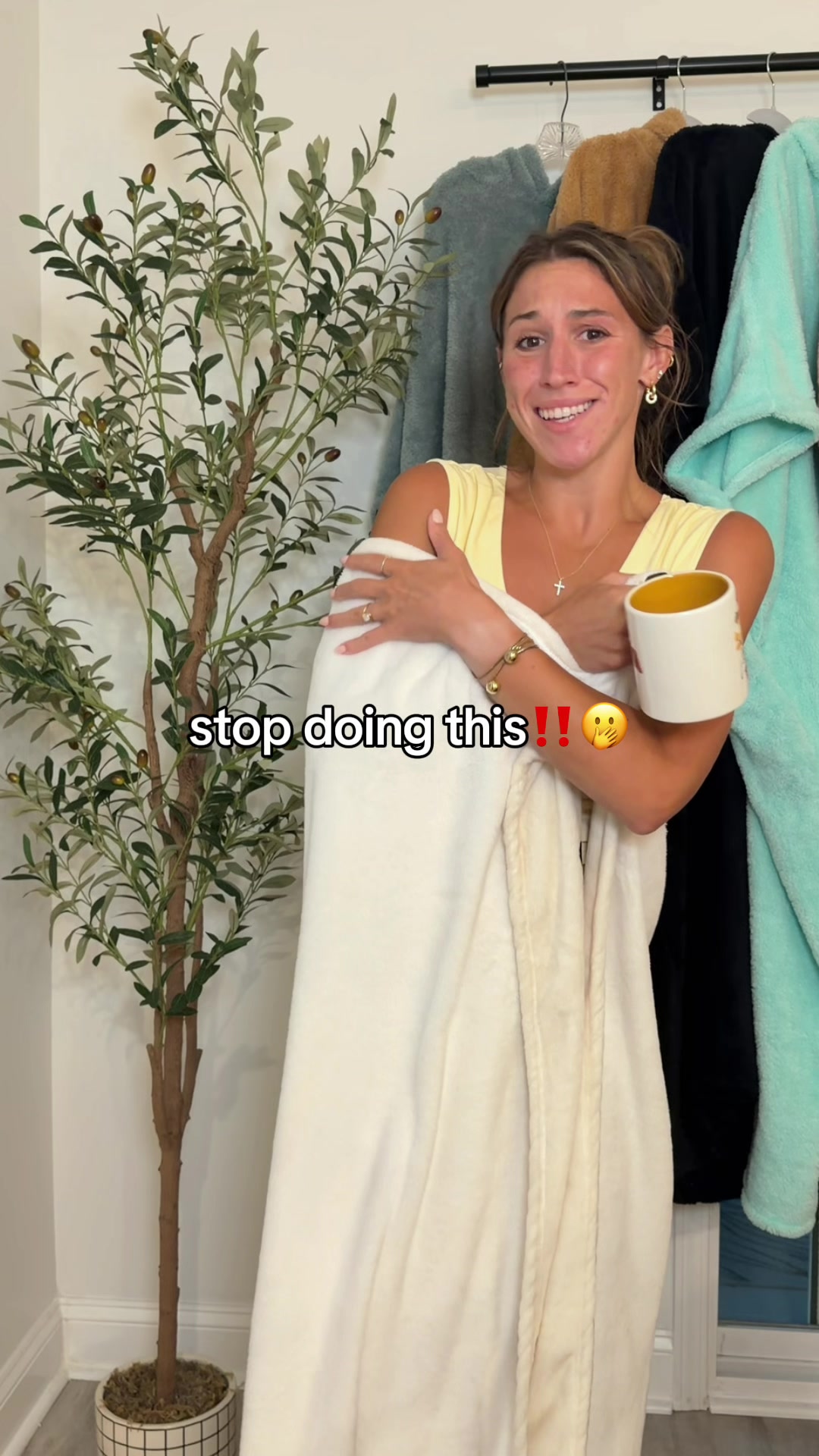 TikTok post by @annasallee for Sand Cloud. Caption reads: no blanket left behind @Sand Cloud.