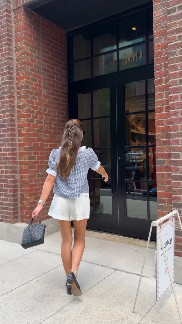 Instagram post by @ellarosemcfadin for Shopbop. Caption reads: Hi Chicago! Come visit @skinbyellarose @shopbop....