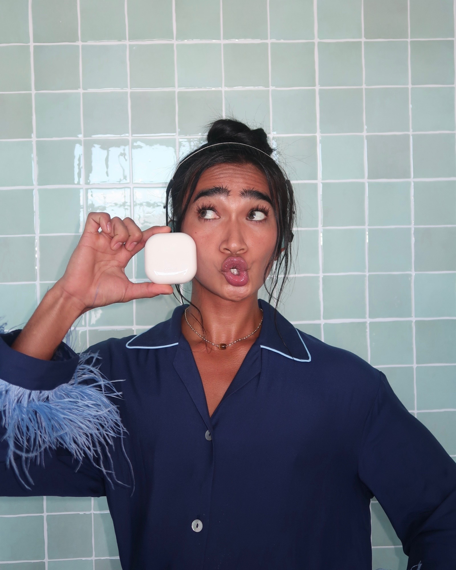 TikTok post by @bretmanrock for LANEIGE. Caption reads: AD She’s blurring, smoothing, and skincare-infused....