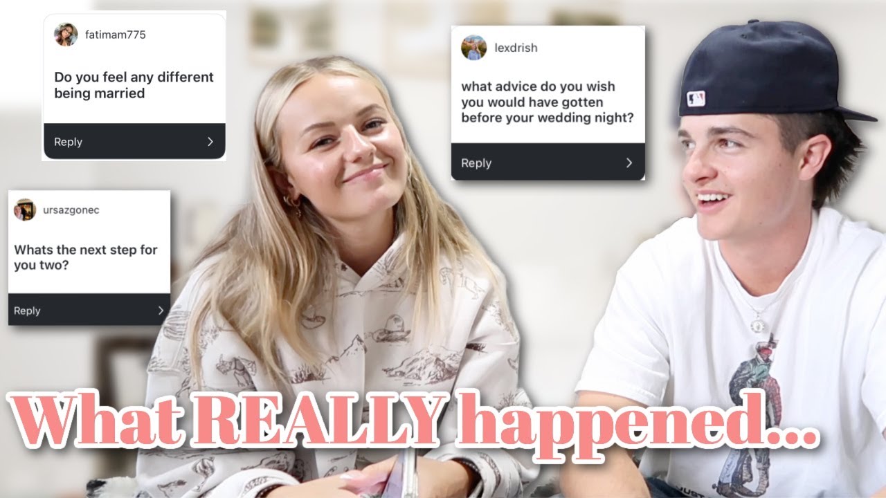 YouTube post by @KesleyandBrock for Walli Cases. Caption reads: HONEYMOON Q&A!!.