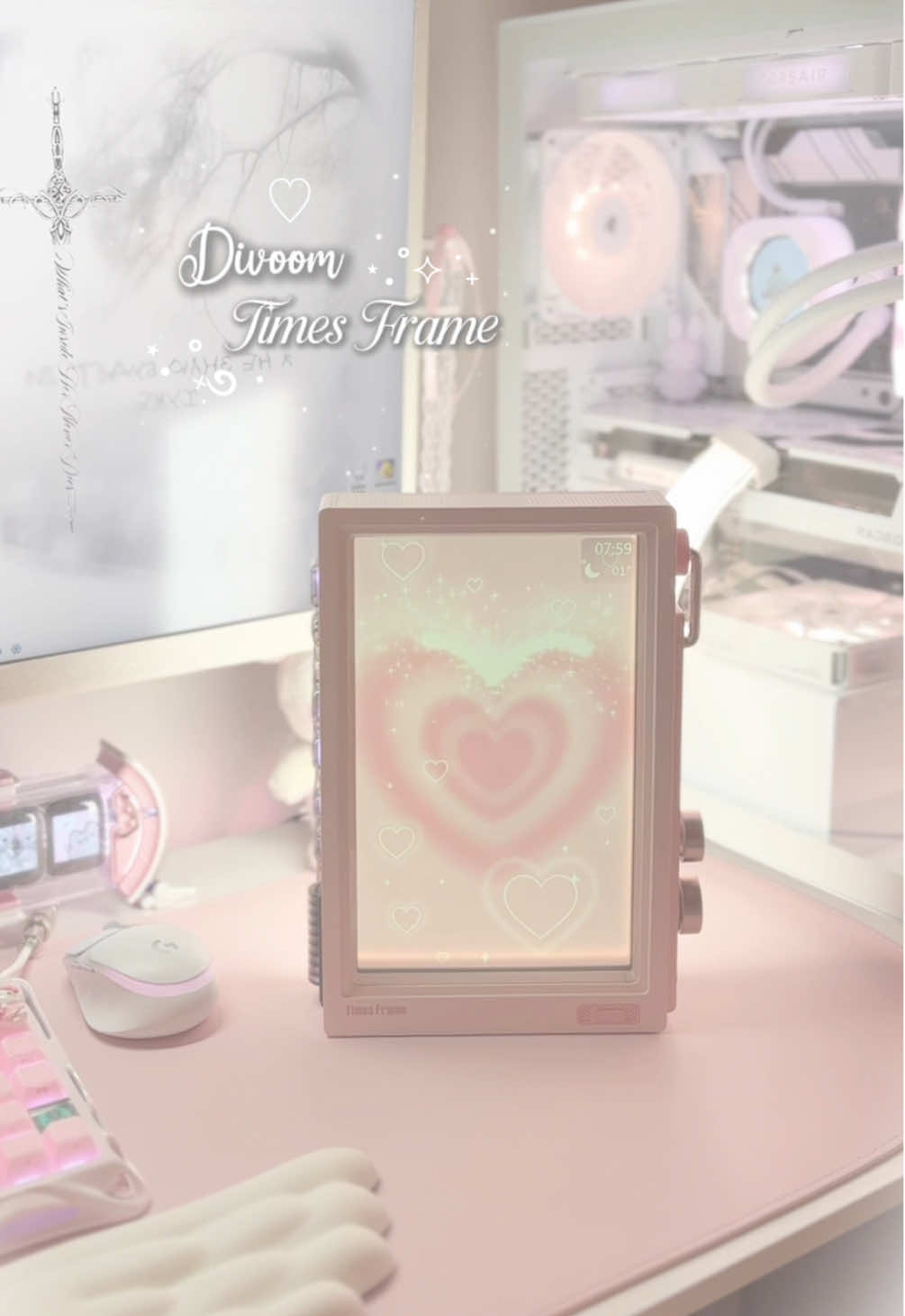 TikTok post by @luvlybearie for Divoom. Caption reads: [...] it!!! one of the coolest products from....