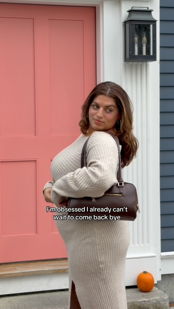 Instagram post by @ellahalikas for DSW. Caption reads: living the life i once prayed and dreamed for🥺😭....