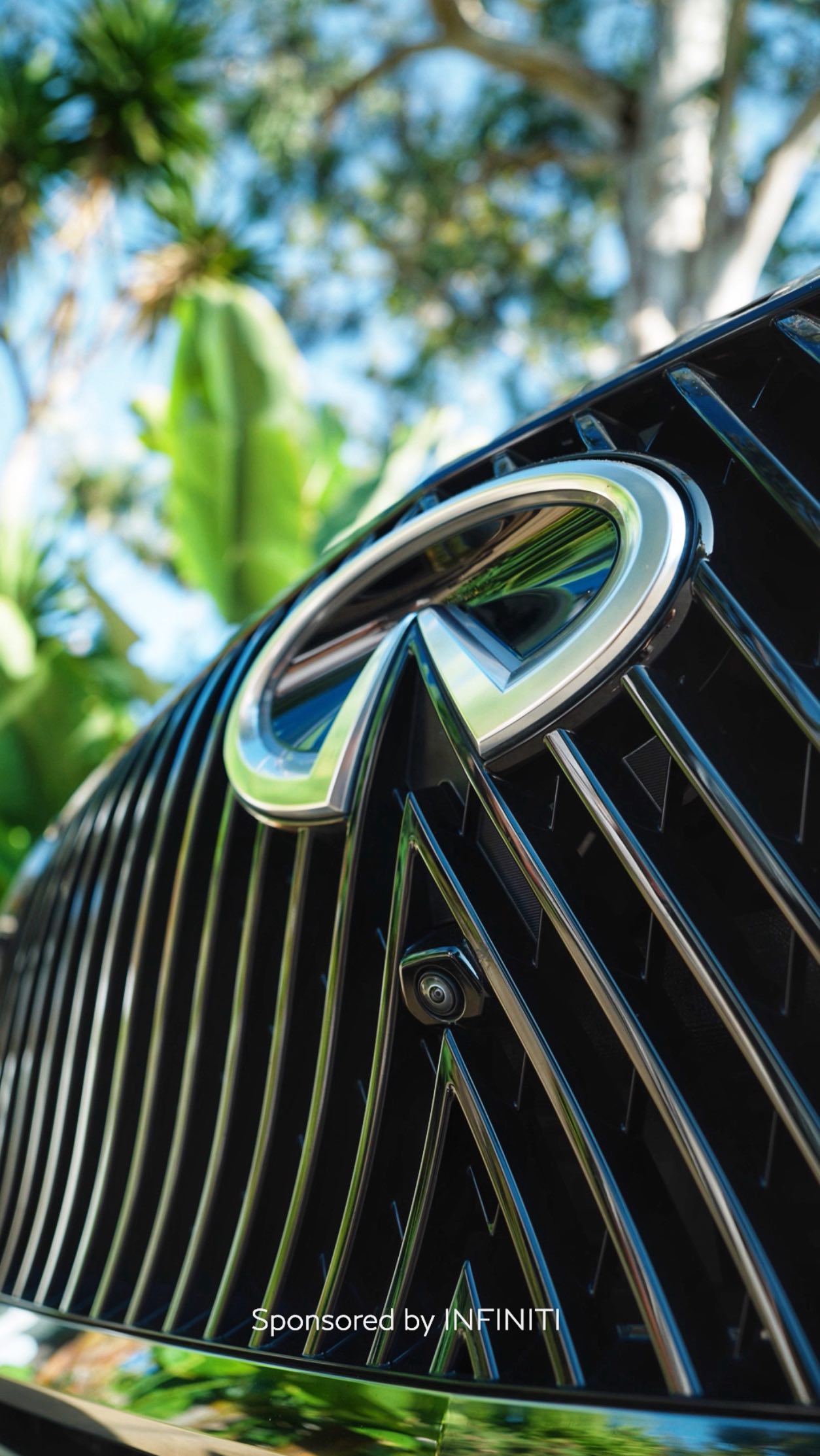 Instagram post by @sparkle_films for INFINITI USA. Caption reads: From chasing sunsets to exploring new horizons,....