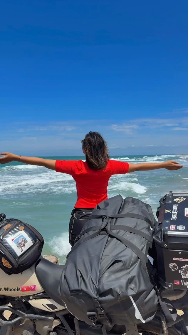 Instagram post by @vaishaali_ for SUGAR Cosmetics. Caption reads: Biking taught me being strong is great, but being....