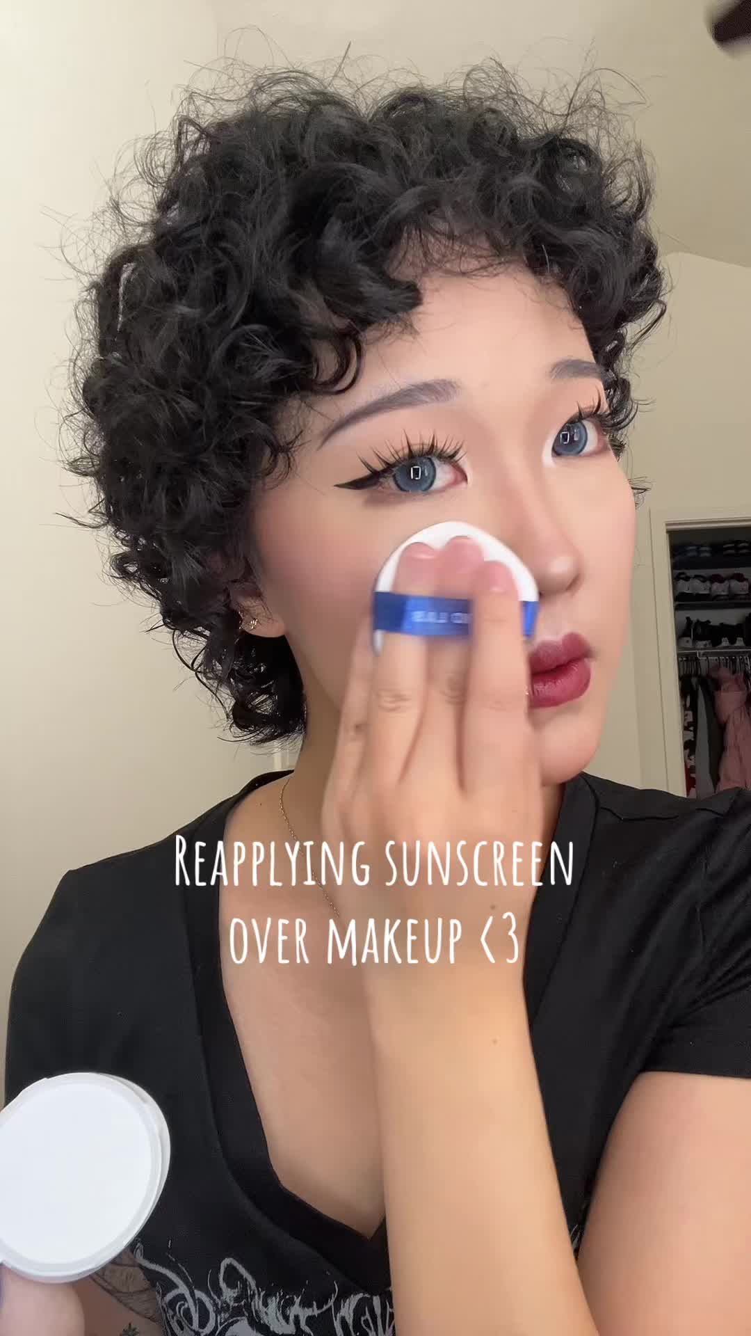 TikTok post by @lidiaxyang for Round Lab. Caption reads: @ROUND LAB  #roundlab #suncushion [...].