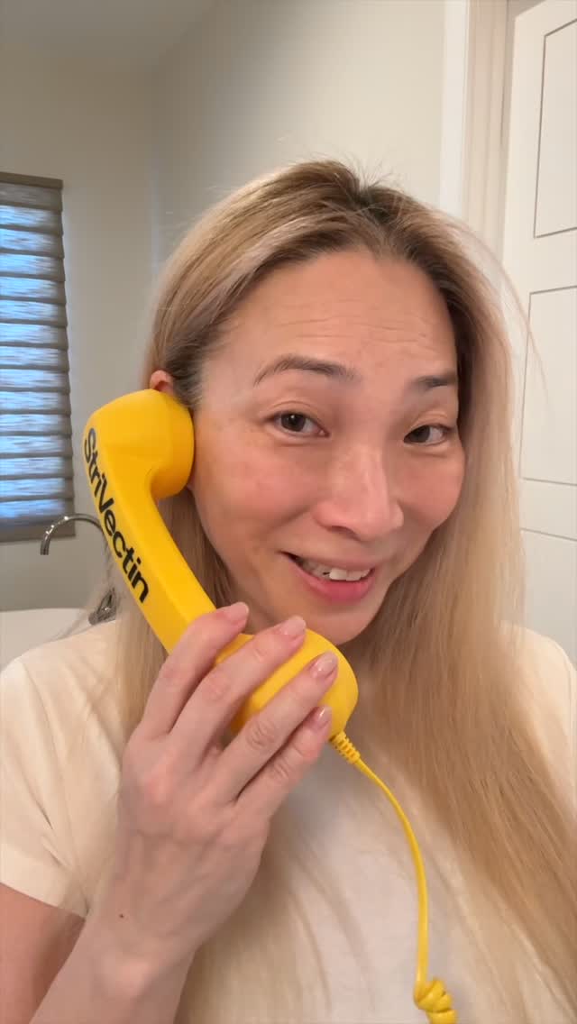 Instagram post by @themichelewang for StriVectin. Caption reads: Menopause changed my skin--especially around my....