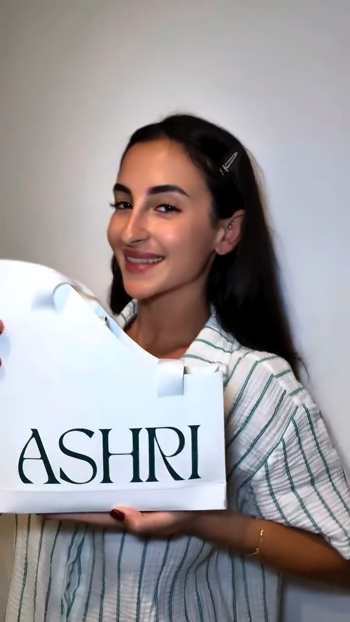 Instagram post by @ashriskin for Namshi. Caption reads: Lightweight protection meets deep hydration,....